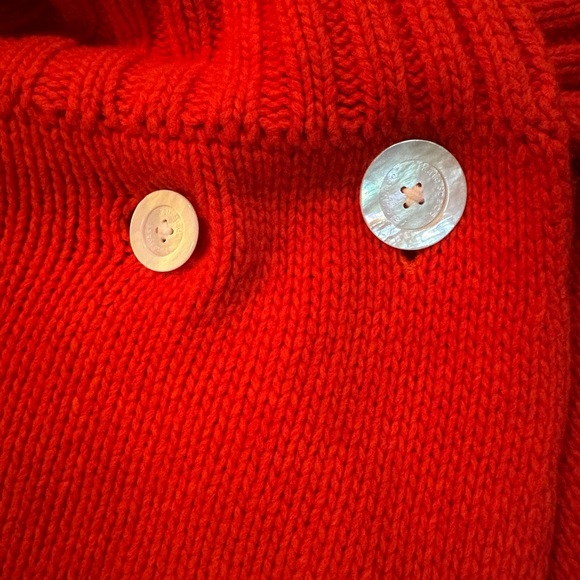 Kate Spade Bold Red Cashmere Sweater Shrug - Picture 5 of 7